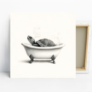 Turtle Bath Time Art