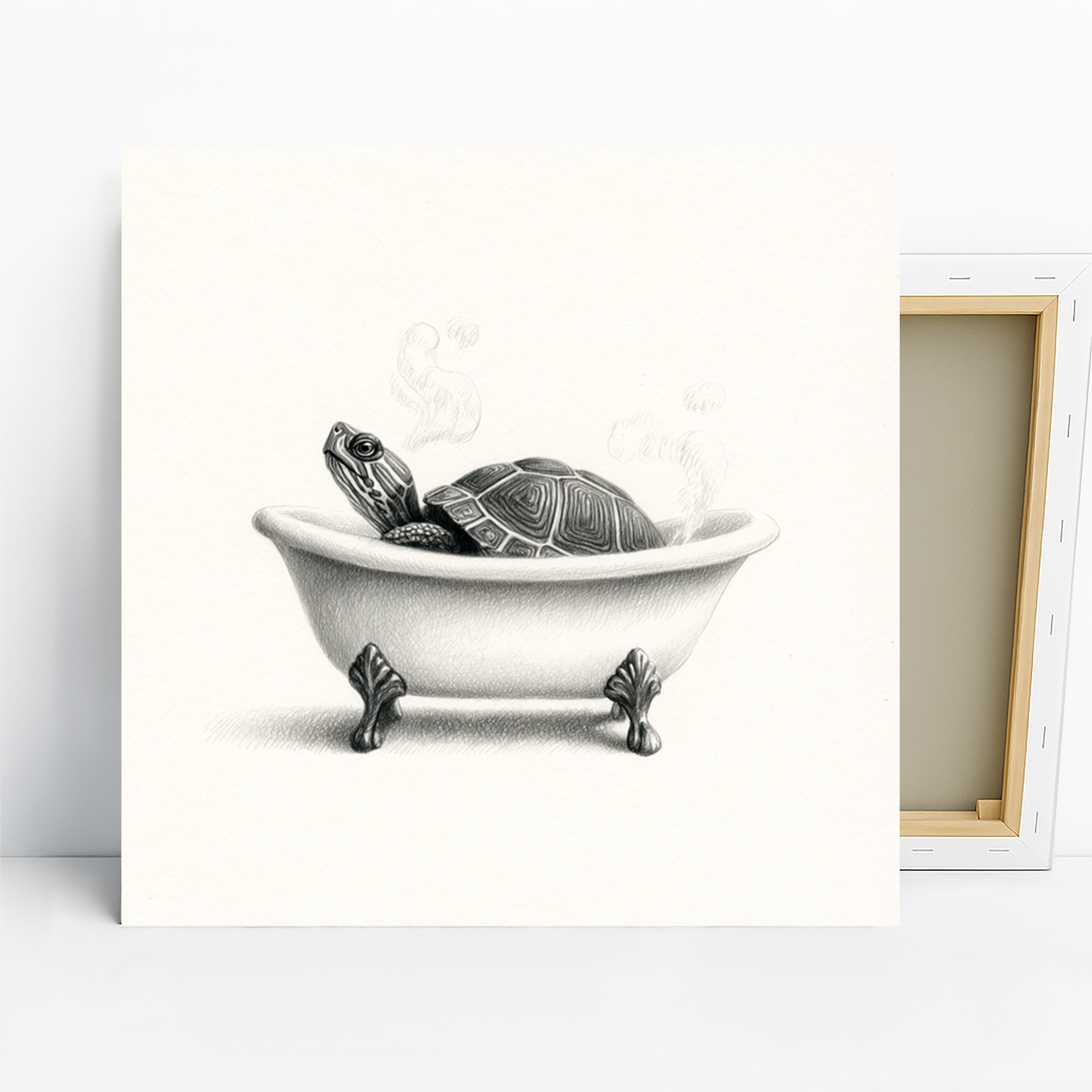 Turtle Bath Time Art