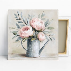 Peony Watering Can Art