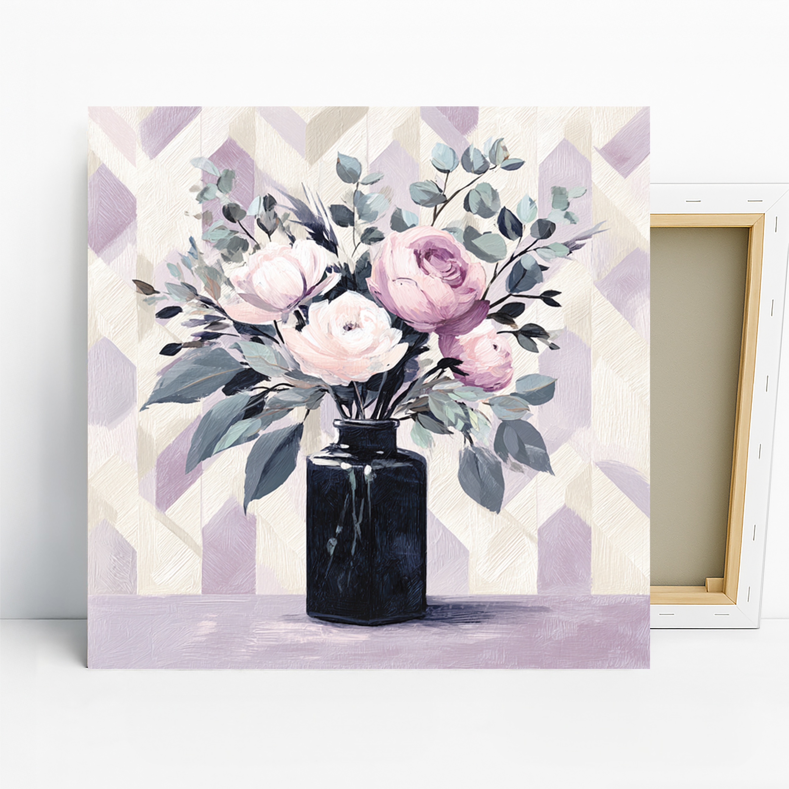 Pastel Peony Bouquet Art