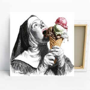Nun Ice Cream Art