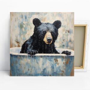 Bear Bathtime Art
