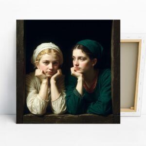 Two Sisters Portrait Art