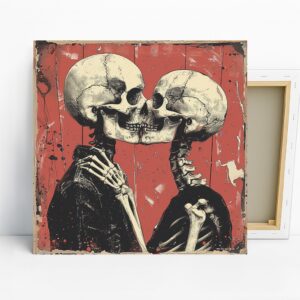 Eternal Kiss Skeleton Art