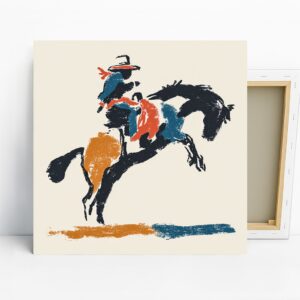 Cowboy Horse Rider Art