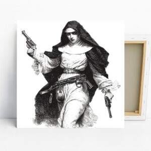 Armed Nun Art