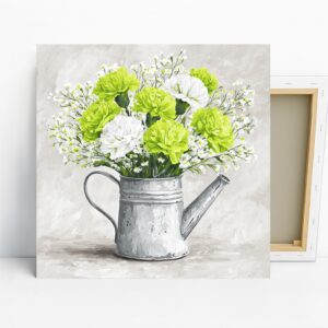 Spring Watering Can Bouquet Art