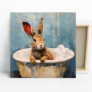 Bunny Bath Art
