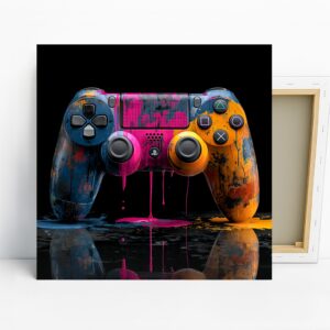 Colorful Gaming Controller Art