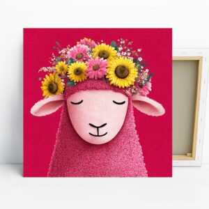 Sheep Floral Art