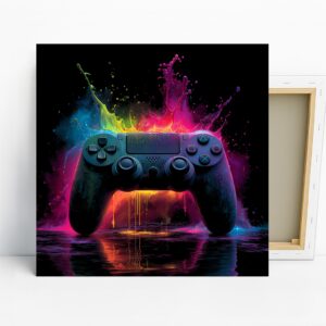Vibrant Gaming Controller Art
