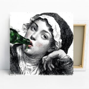 Vintage Bottle Feeding Art