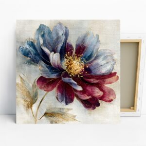 Elegant Blue Peony Art