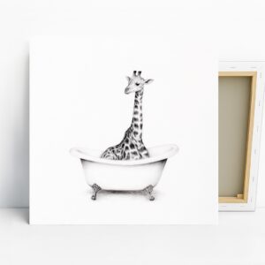 Giraffe Bathtub Art