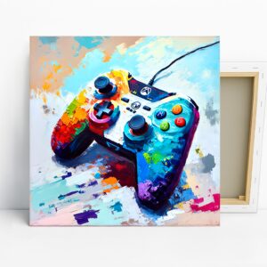 Gaming Controller Explosion Art
