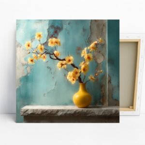 Yellow Blossom Branch Art