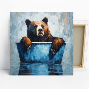 Bear Bath Time Art