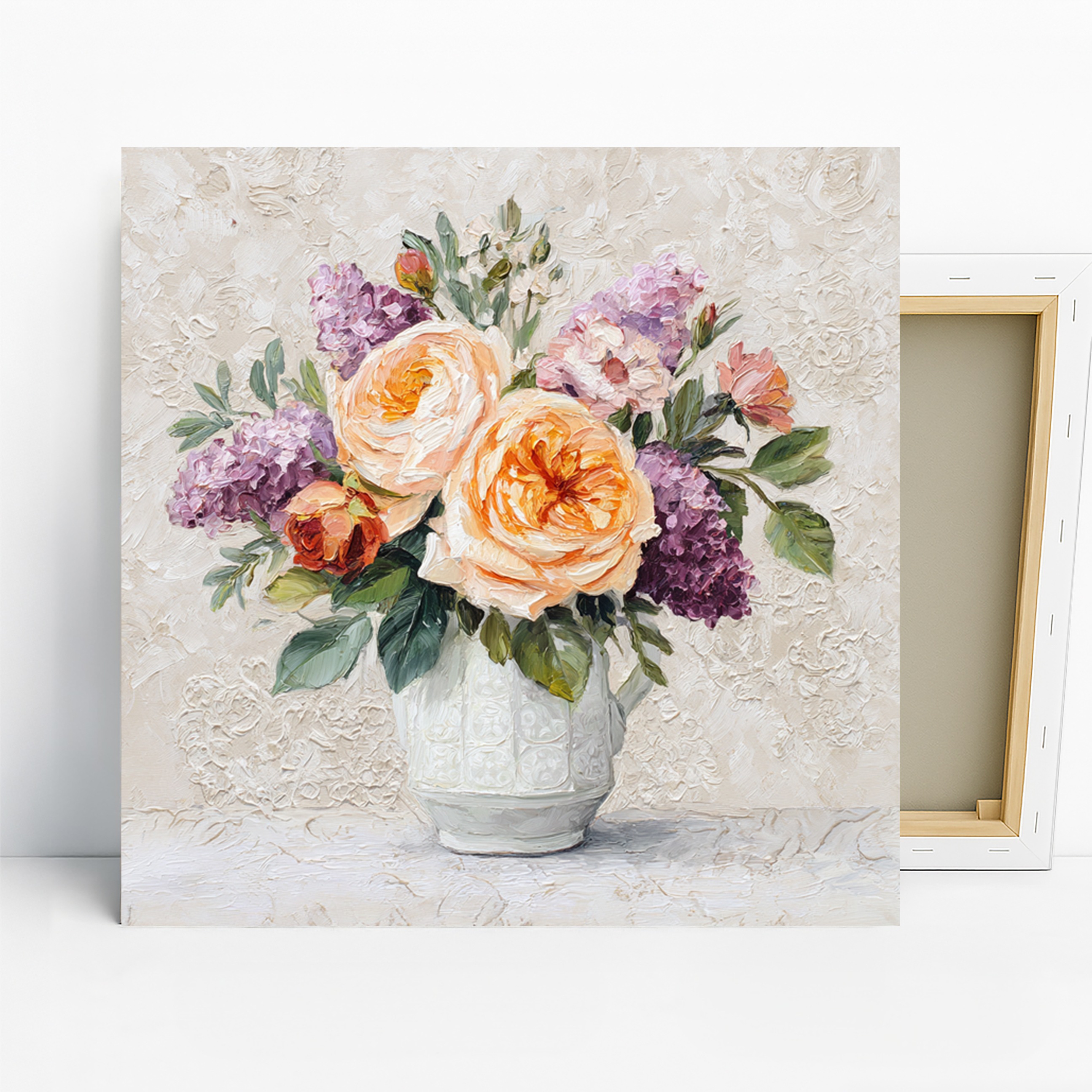 Vintage Rose Bouquet Art