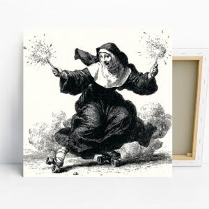 Playful Nun Art
