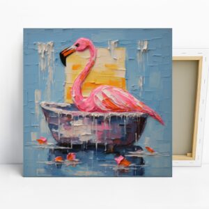 Flamingo Spa Day Art