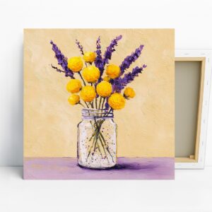 Sunny Lavender Bouquet Art