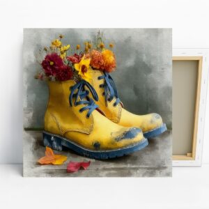 Blooming Boot Art
