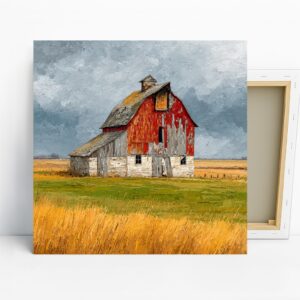 Rustic Red Barn Art