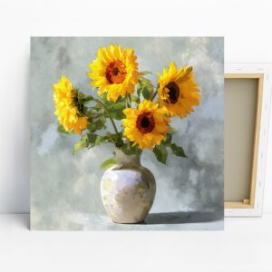 Sunflower Vase Art