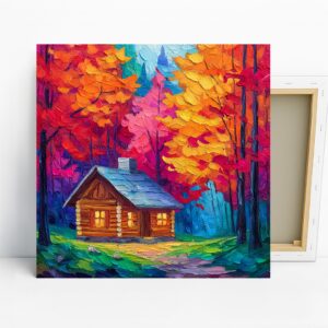Autumn Cabin Retreat Art