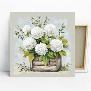 White Hydrangea Art