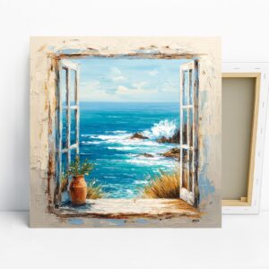 Coastal Window View Art