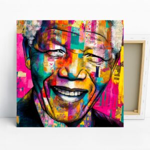 Vibrant Smile Portrait Art
