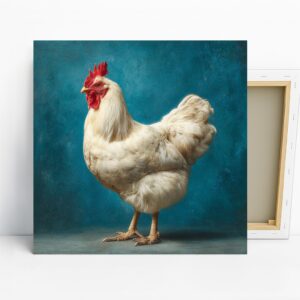 White Rooster Art