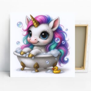 Unicorn Bubble Bath Art
