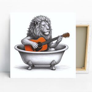 Lion Guitar Art