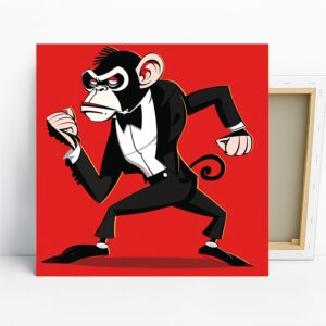 Suave Chimp Art