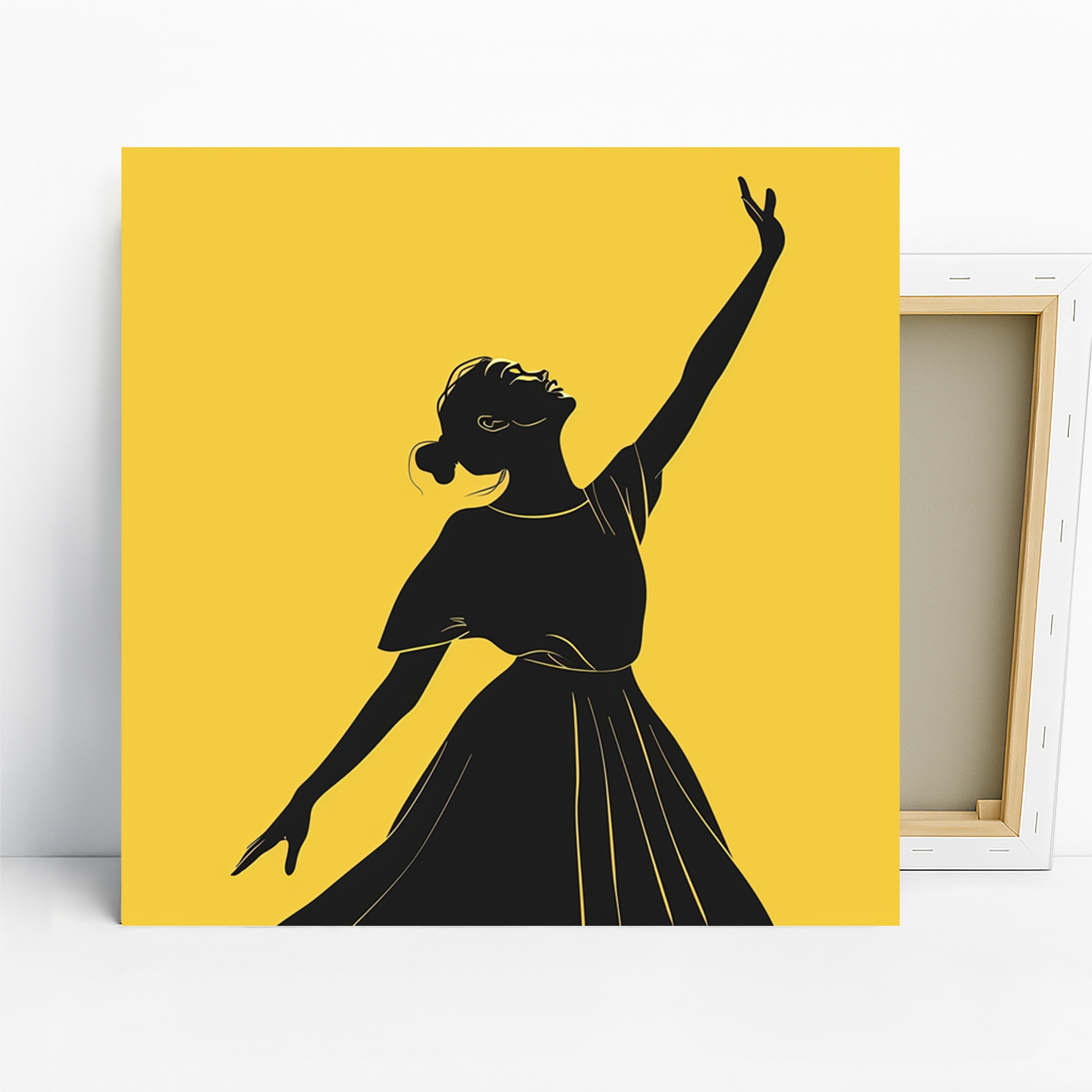 Joyful Dancer Silhouette Art