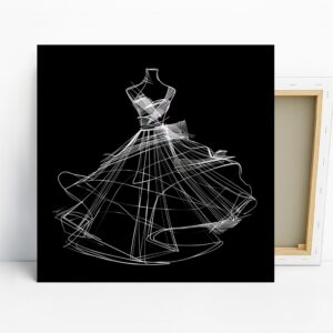 Ethereal Dress Silhouette Art