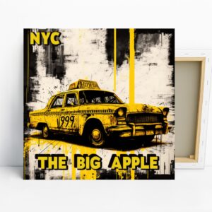 NYC Yellow Cab The Big Apple Art