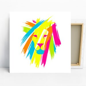 Colorful Lion Art