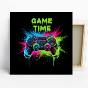 Neon Gamer Controller Art