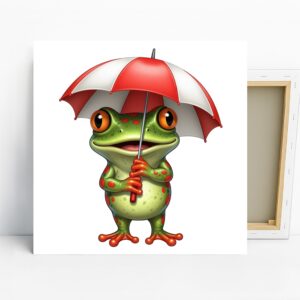 Frog Umbrella Art