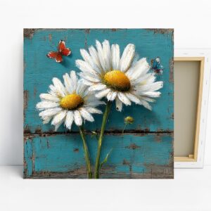 Daisy and Butterfly Art