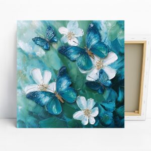 Blue Butterfly Art