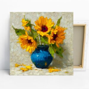 Sunflower Vase Art