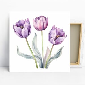 Purple Tulip Art