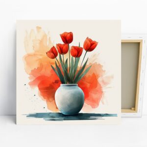 Tulip Vase Art