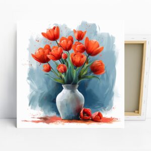 Tulip Bouquet Art
