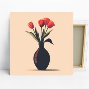 Red Tulips Art