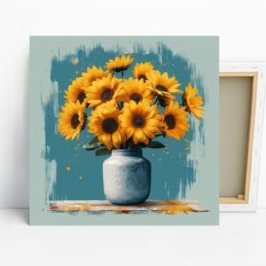 Sunflower Vase Art